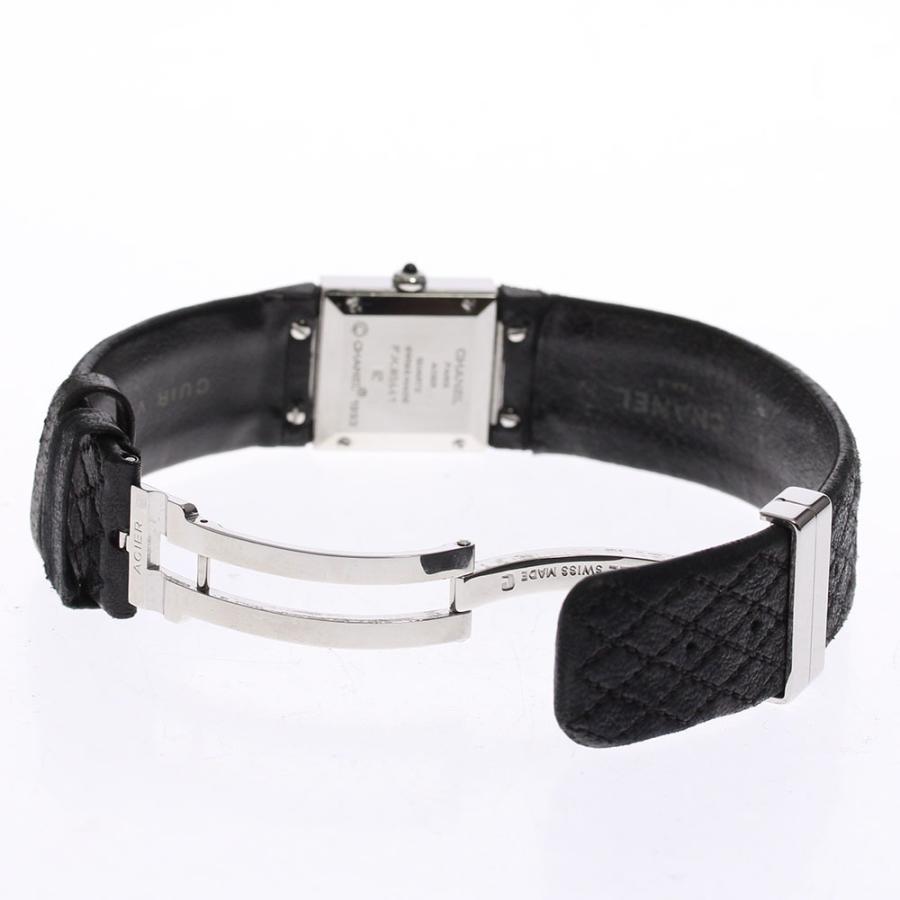 CHANEL ブラックレザー 腕時計　マトラッセ 楽天市場】【ウォッチ】CHANEL シャネル マトラッセ SS 革ベルト