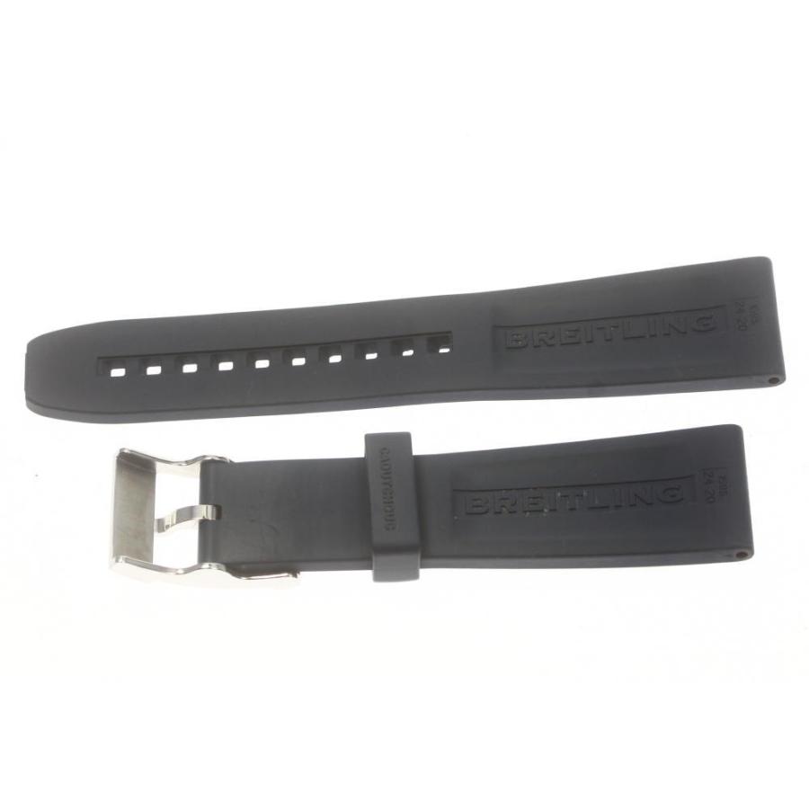 BREITLING ラバーベルト ブラック 新品)BREITLING ブライトリング クロノライナー ブラックラバー