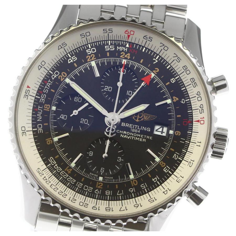 超爆安 メンズ 自動巻き 4322 クロノグラフ ワールド ナビタイマー 美品 Breitling ブライトリング メンズ腕時計 Digitaluttarakhand In