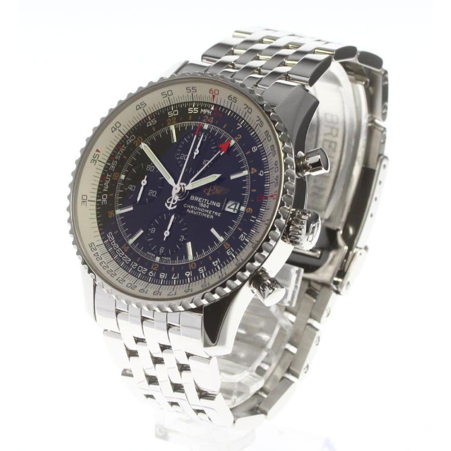 超爆安 メンズ 自動巻き 4322 クロノグラフ ワールド ナビタイマー 美品 Breitling ブライトリング メンズ腕時計 Digitaluttarakhand In
