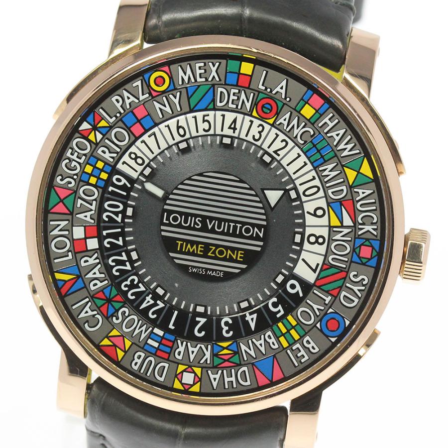 ルイ・ヴィトン LOUIS VUITTON Q5D20 エスカル タイムゾーン ワールドタイム 自動巻き メンズ 良品 _961909 LOUIS VUITTON（ルイ・ヴィトン） 良品☆箱・保【LOUIS VUITTON】ルイ