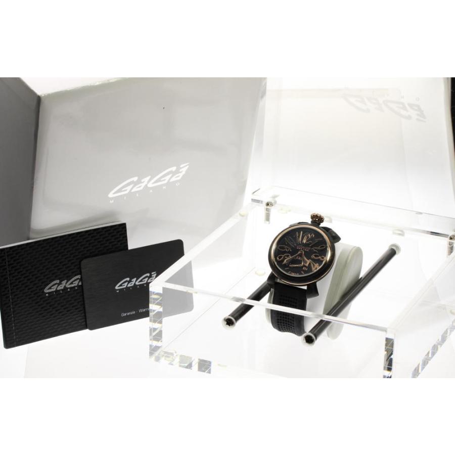 【限定品】GaGa MILANO　ガガミラノ　マニュアーレ48　カーボン　手巻き GaGa MILANO（ガガミラノ） 箱保付き ☆美品【GaGa MILANO】ガガミラノ