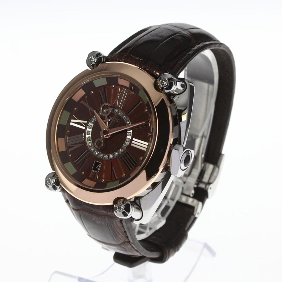 SEIKO 良品☆箱・保【SEIKO】セイコー ガランテ GMT SBLM008 自動巻き  