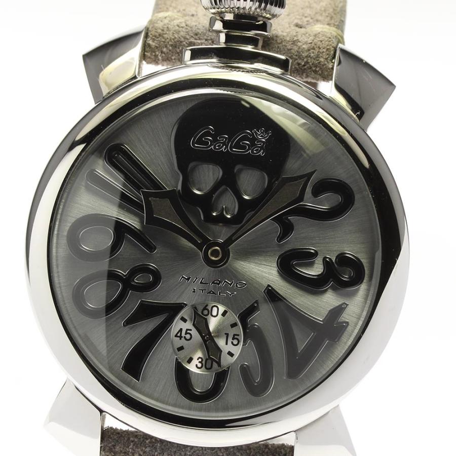 ☆良品 保証書付【GaGa MILANO】ガガミラノ マヌアーレ48 アート  