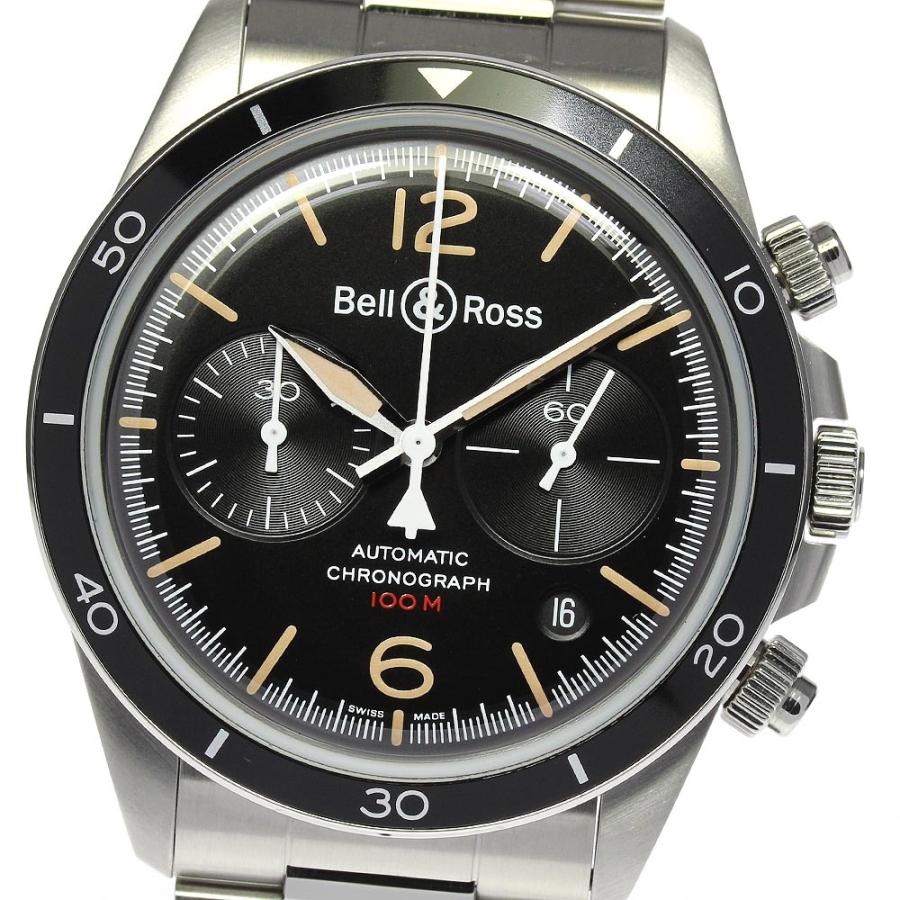 ☆美品★箱・保証書付き【Bell＆Ross】ベル＆ロス ヴィンテージ クロノグラフ BRV2-94 自動巻き メンズ｜closer0510