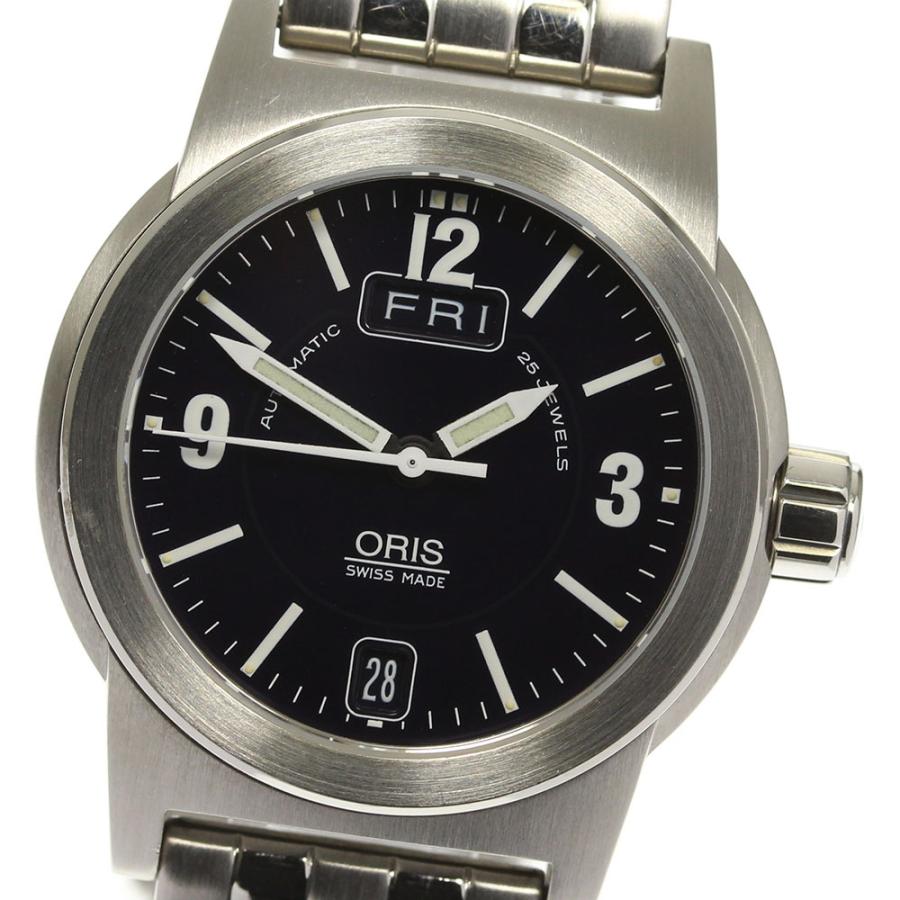 ORIS オリス 7501 ビッグクラウン 裏スケ ブラック文字盤 自動巻き ORIS オリス 7501 ビッグクラウン 裏スケSS ブラック文字盤 自動巻き