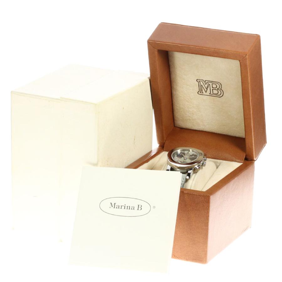 ☆良品☆箱・保証書付き【Marina B】マリナB ミディアム クロノ
