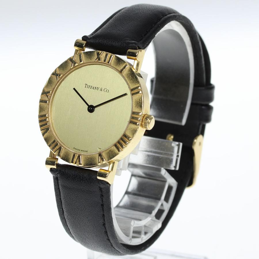 TIFFANY&Co.】ティファニー アトラス K18YG M0630 クォーツ メンズ 