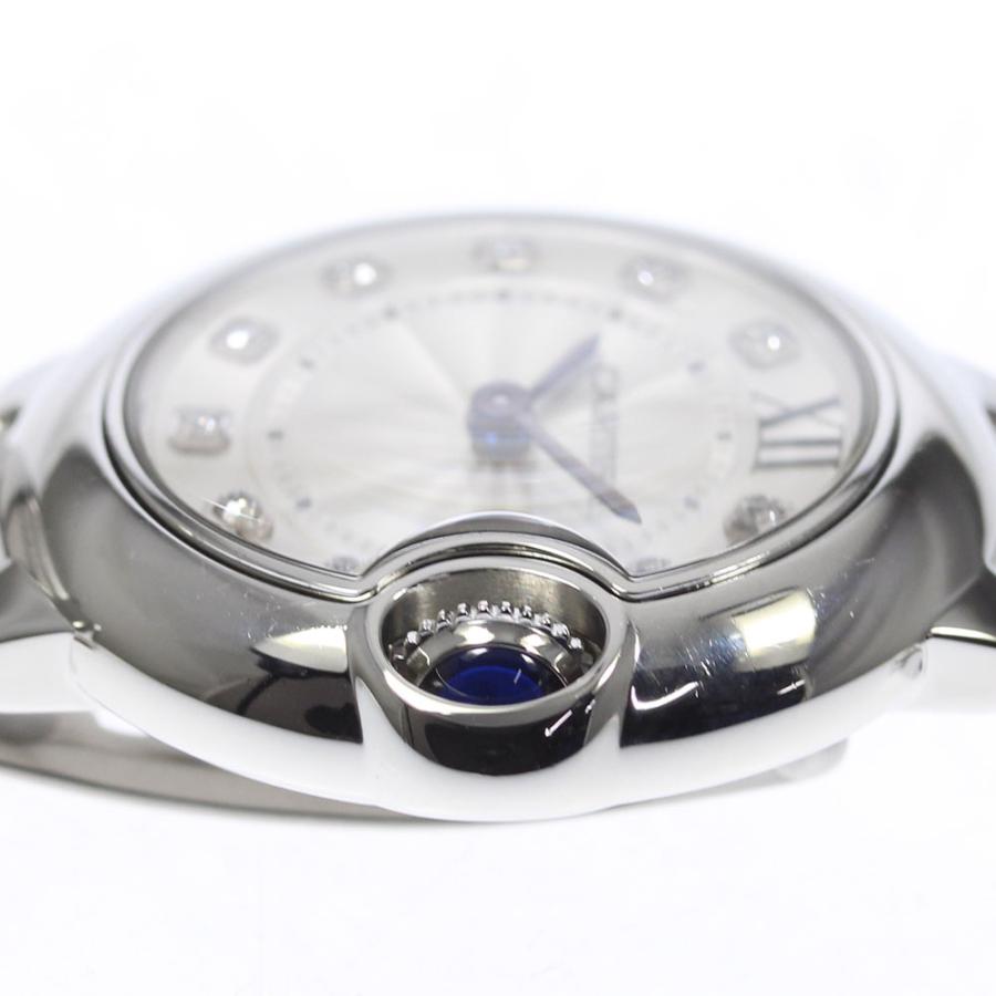 カルティエ CARTIER WE902073 バロンブルーSM 11Pダイヤ クォーツ レディース 良品 内箱・保証書付き_953407 Cartier - カルティエ CARTIER WE902073 バロンブルーSM 11Pダイヤ