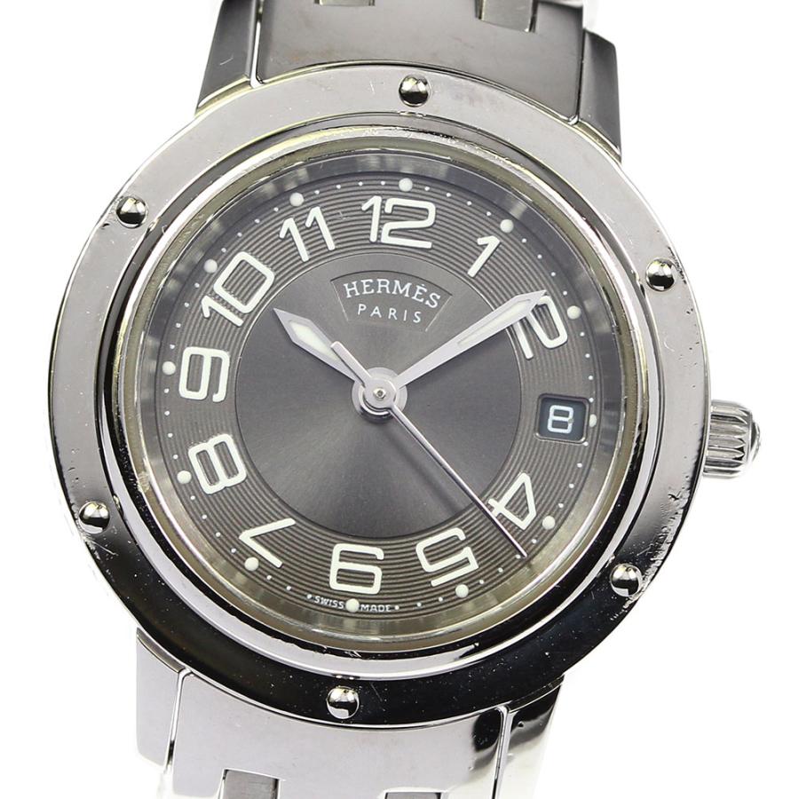 HERMES 腕時計　CP1.210 HERMES（エルメス） ☆良品【HERMES】エルメス クリッパー デイト CP1