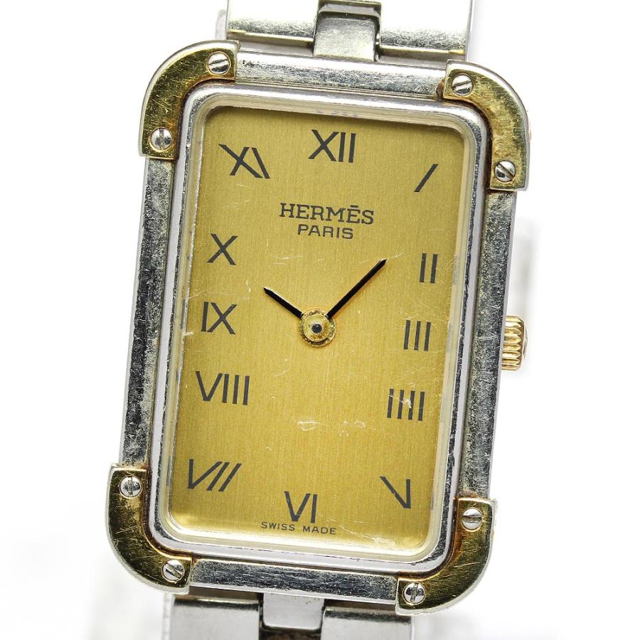 HERMES】エルメス クロアジュール CR1.240 クォーツ レディース 