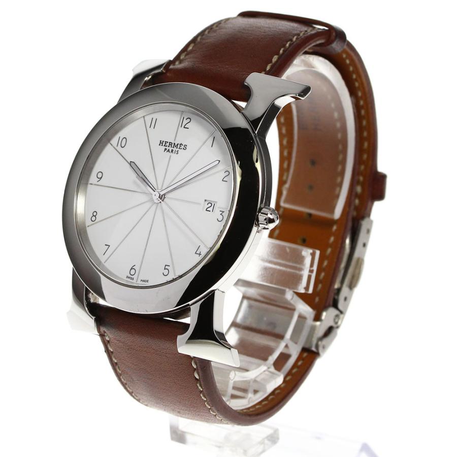 HERMES ☆良品【HERMES】エルメス Hウォッチ ロンド デイト HR1.710  