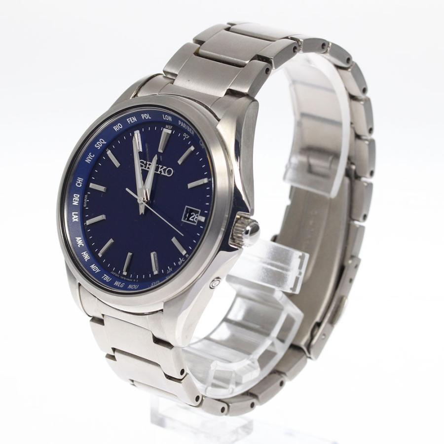 セイコー SEIKO メンズ 腕時計 7B75-0AA0 電波ソーラー ブルー セイコー SEIKO メンズ 腕時計 7B75-0AA0 電波ソーラー ブルー