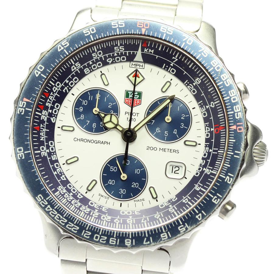 TAG HEUER】タグホイヤー パイロット クロノグラフ デイト 530.806