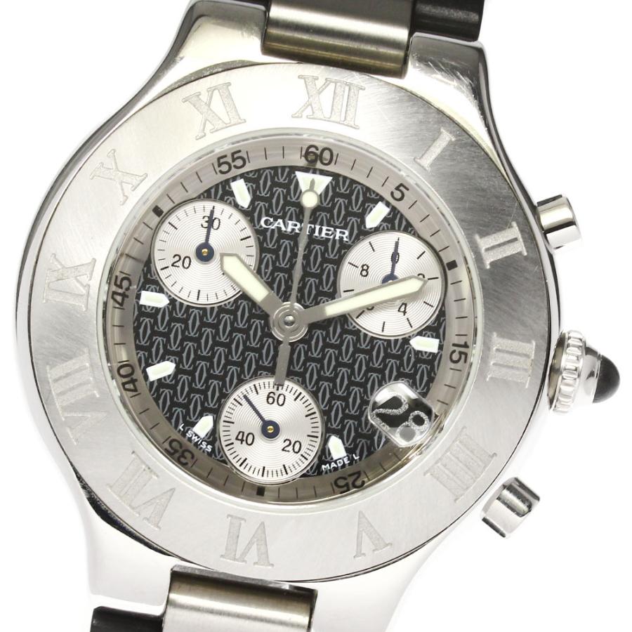 55440円 新作 カルティエ Cartier 腕時計 クォーツ クロノスカフ W10125U2