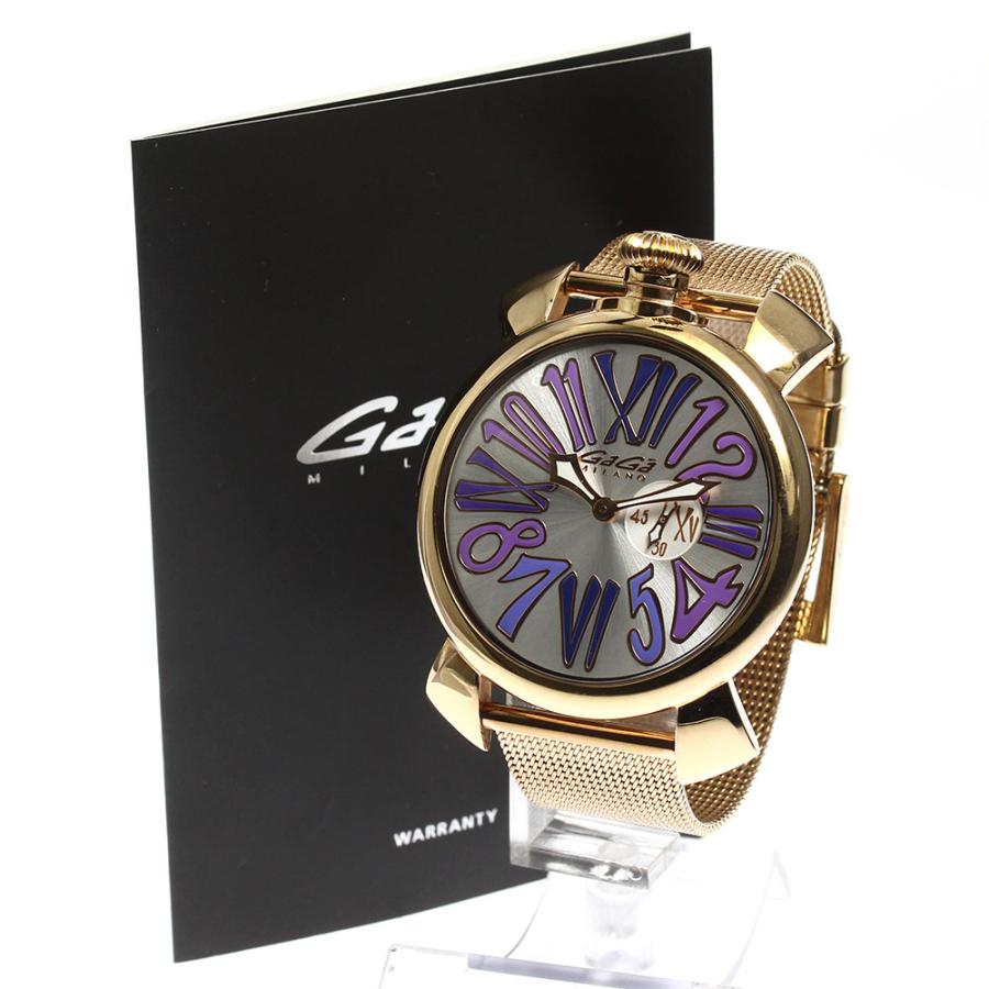 ガガミラノ　マヌアーレ スリム 46 スモールセコンド クォーツ GP 腕時計 GaGa MILANO（ガガミラノ） ☆保証書付き【GaGa MILANO】ガガミラノ