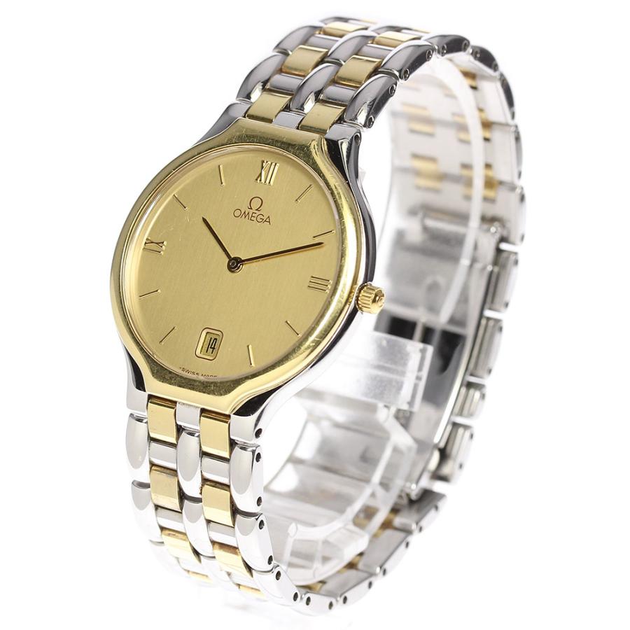 オ*ン様 オメガ　ビンテージ　デビル　デイト　ゴールド　クォーツメンズ腕時計　稼 オ*ン様 オメガ ビンテージ デビル デイト ゴールド クォーツ