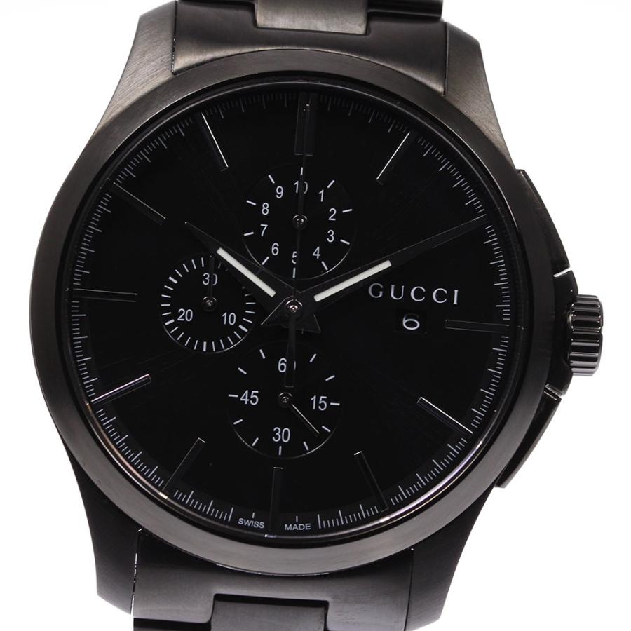 グッチ GUCCI G-TIMELESS YA126275 クロノグラフ 訳有 GUCCI ☆極美品【GUCCI】グッチ Gタイムレス クロノグラフ 126.2
