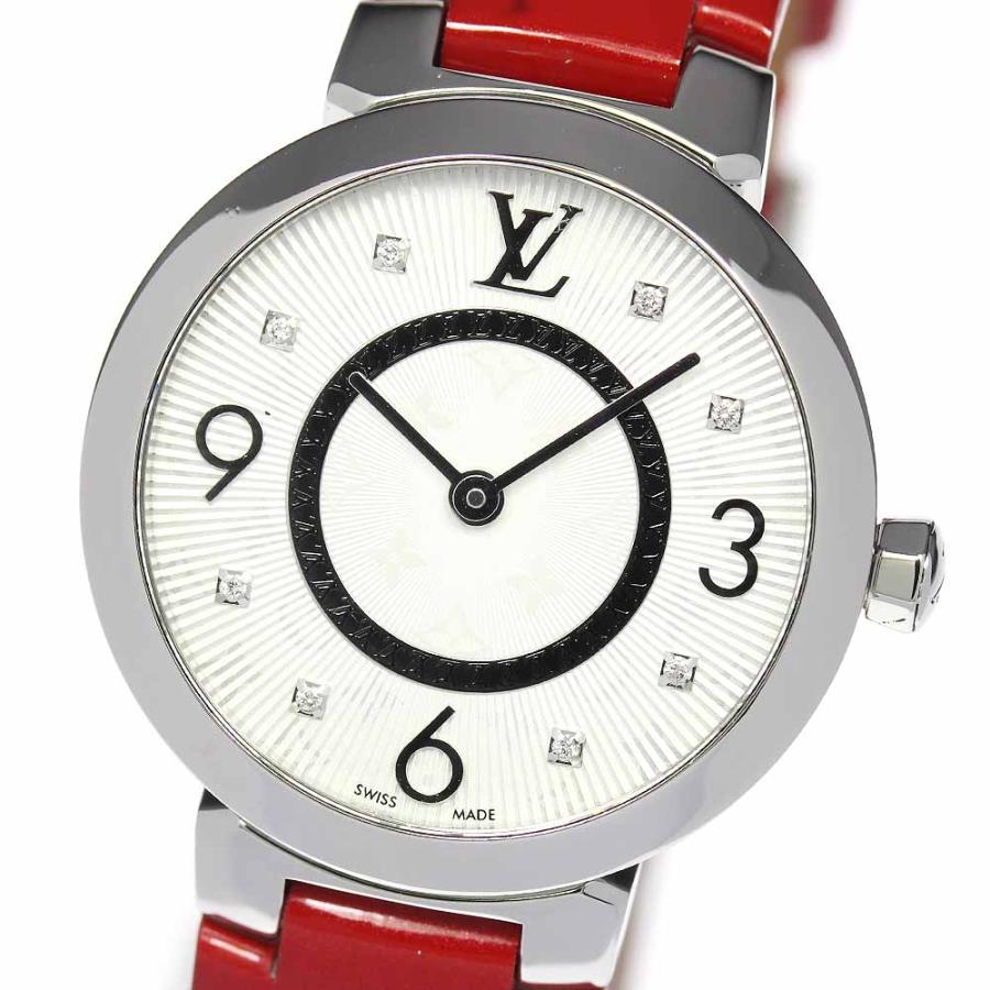 ☆美品【LOUIS VUITTON】ルイ・ヴィトン タンブールスリムPM 8Pダイヤ Q12MG クォーツ レディース :650341:CLOSER Yahoo!ショップ - 通販 - Yahoo!ショッピング