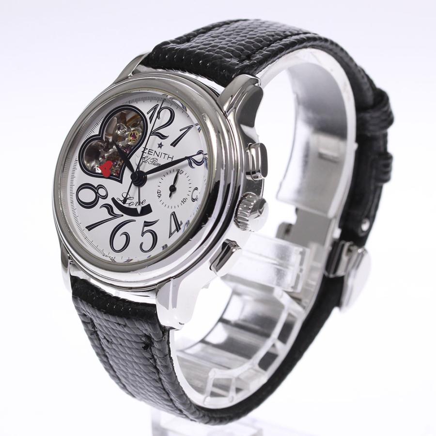 ゼニス ZENITH 03.1230.4021 エルプリメロ オープンハート クロノグラフ 自動巻き レディース _943945 楽天市場】【ZENITH】ゼニス エルプリメロ オープンハート クロノ