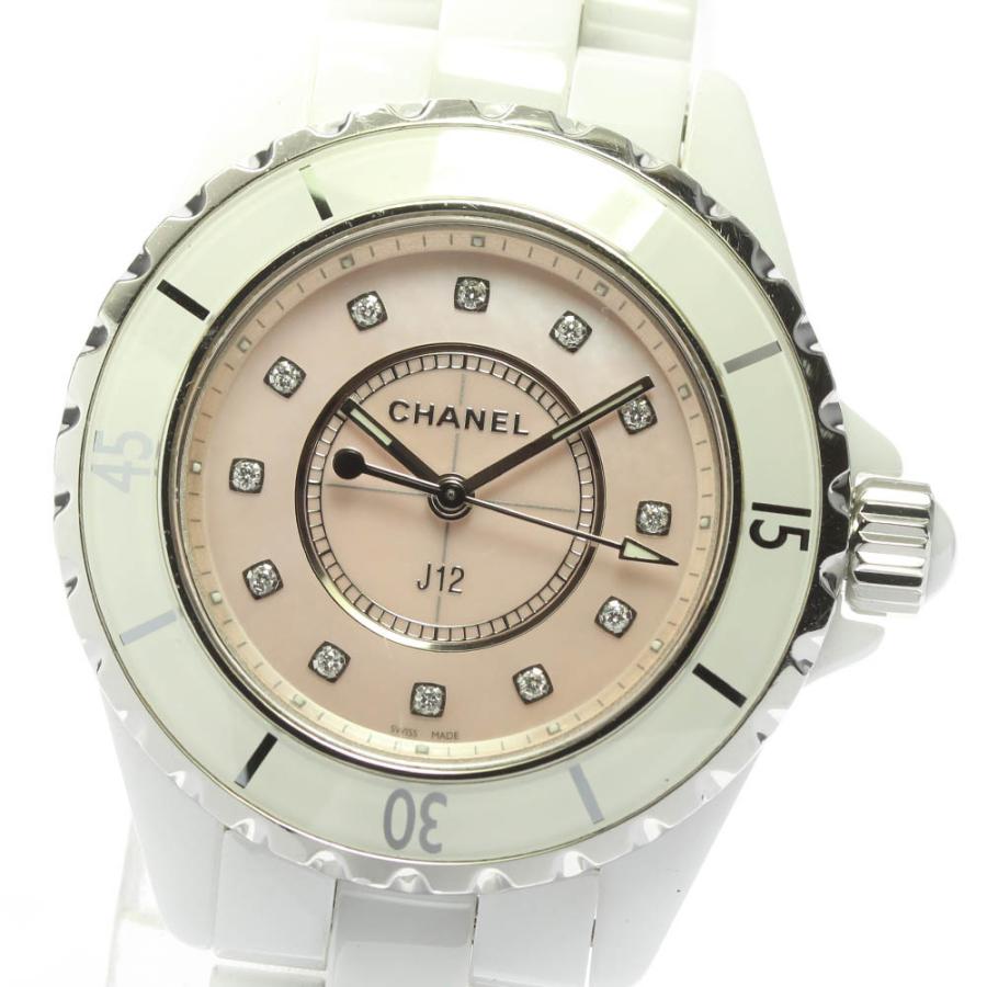 CHANEL（シャネル） 【CHANEL】シャネル J12 白セラミック 12Pダイヤ