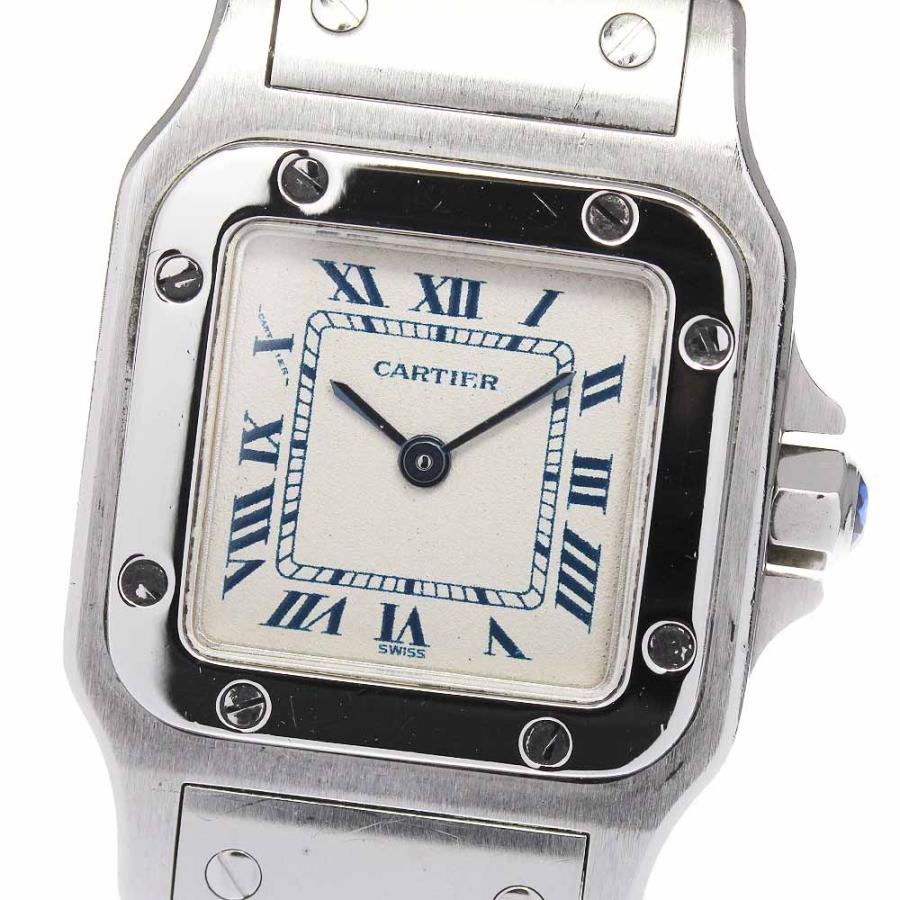 Cartier 腕時計カルティエ サントス ガルベW20056D6 レディース 中古)CARTIER カルティエ サントス ガルベ SM W20056D6（商品ID