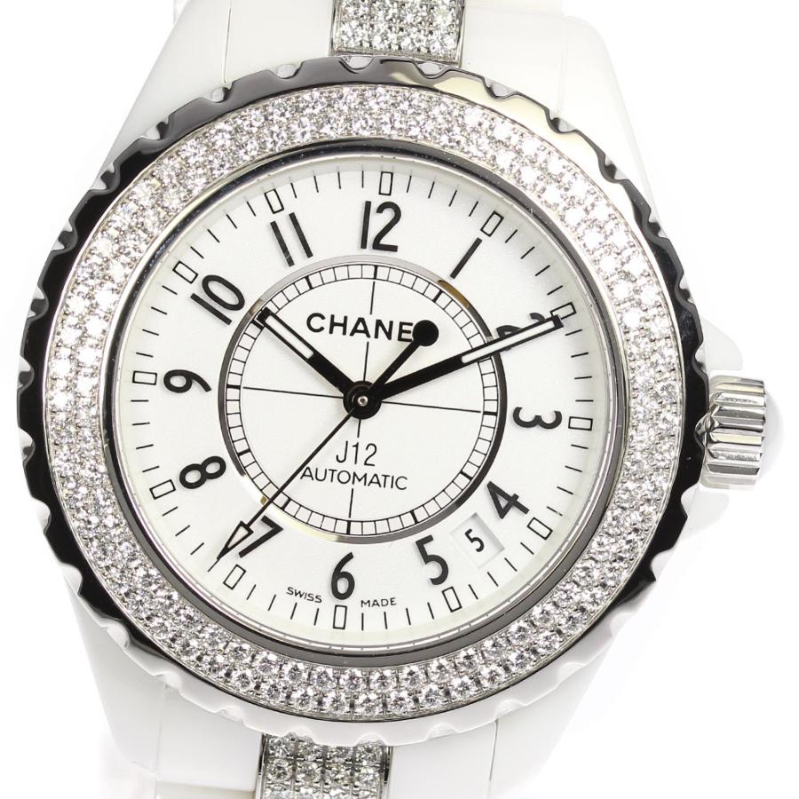 美品 保証書付き Chanel シャネル J12 ベゼル ブレスダイヤ 白セラミック H1422 自動巻き メンズ Ev10 Closer Yahoo ショップ 通販 Yahoo ショッピング