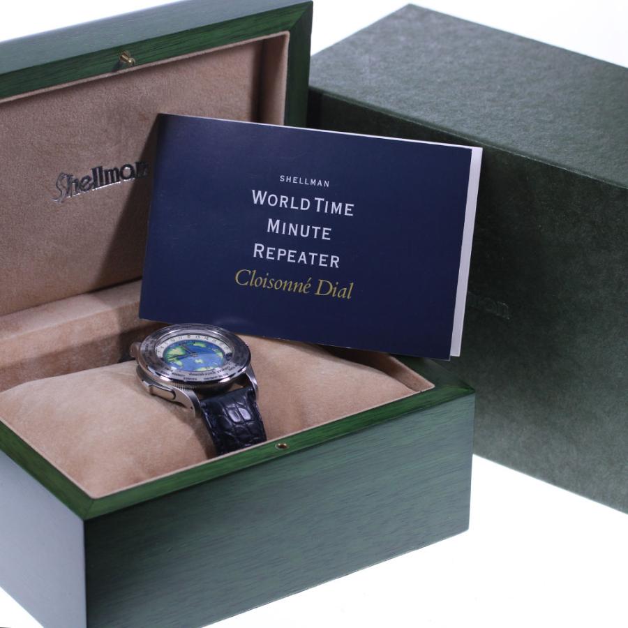 ☆ジャンク☆箱・保証書付き【Shellman】シェルマン ワールドタイム