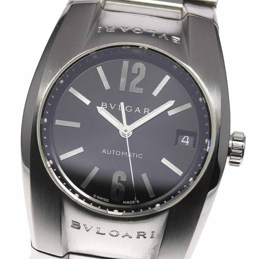 ブルガリ　エルゴンEG35S　デイト ブラックダイヤル　ATメンズ腕時計 稼働品 BVLGARI 【BVLGARI】ブルガリ エルゴン EG35S デイト 自動巻き