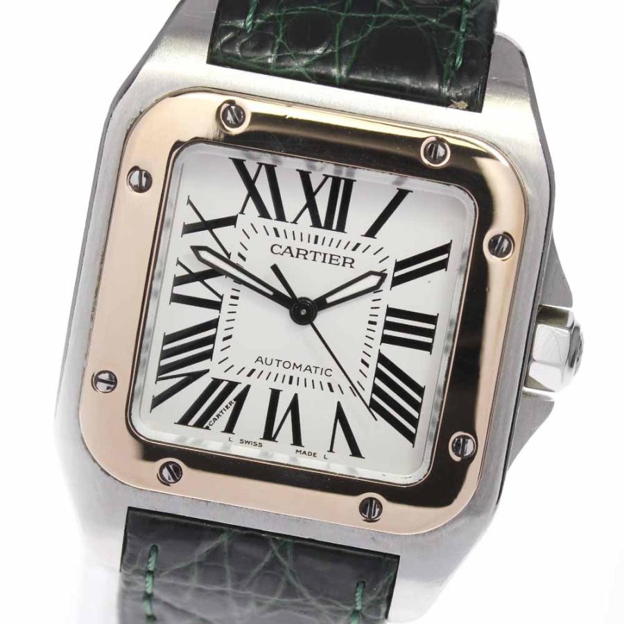 CARTIER】カルティエ サントス100MM W20107X7 自動巻き ボーイズ 