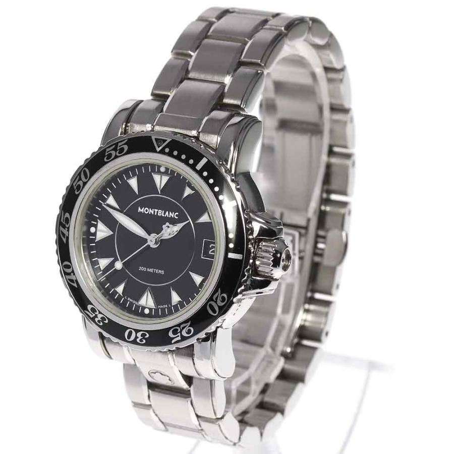 Montblanc】モンブラン 7036 200M デイト 黒文字盤 クォーツ