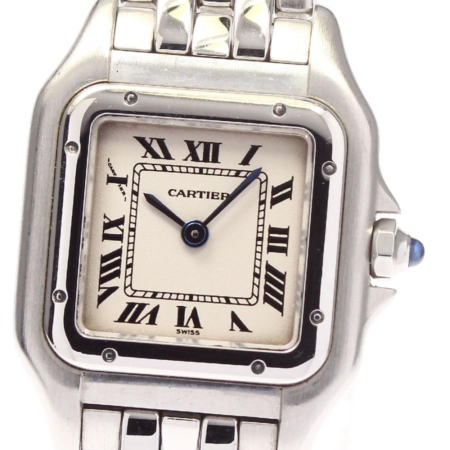 カルティエ CARTIER W25033P5 パンテールSM クォーツ レディース 良品 _949459 カルティエ パンテール SM W25033P5 シルバー レディース 時計 【中古