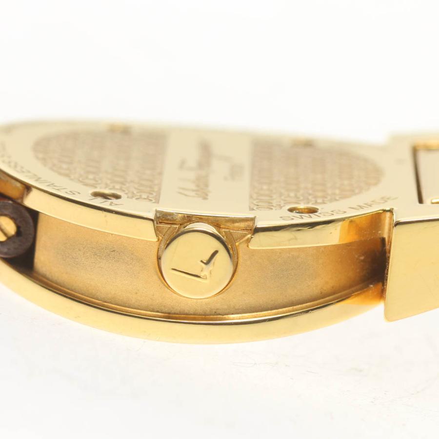 サルヴァトーレフェラガモ ガンチーニF56 4Pダイヤクォーツ腕時計