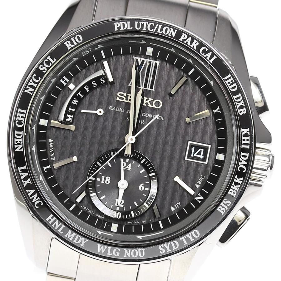 稼働品 SEIKO 8B54-0AW0 電波ソーラー ワールドタイム デイデイト SEIKO（セイコー） ☆良品【SEIKO】セイコー ブライツ ワールドタイム