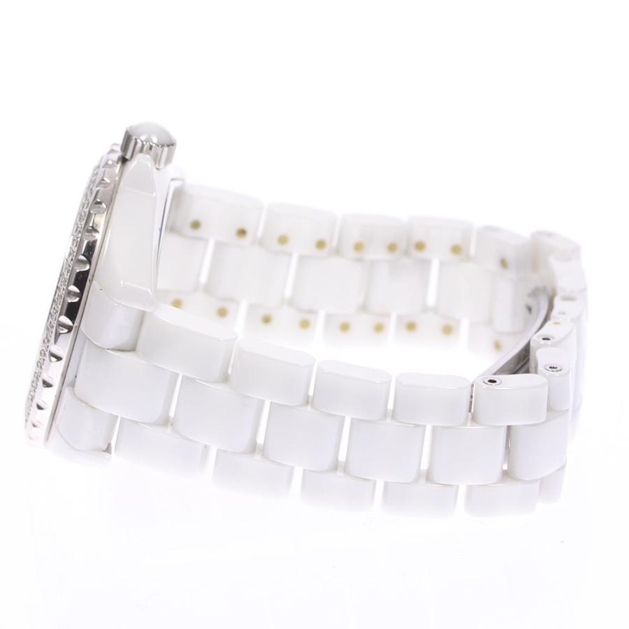 CHANEL 【CHANEL】シャネル J12 ホワイトセラミック アフターダイヤ  