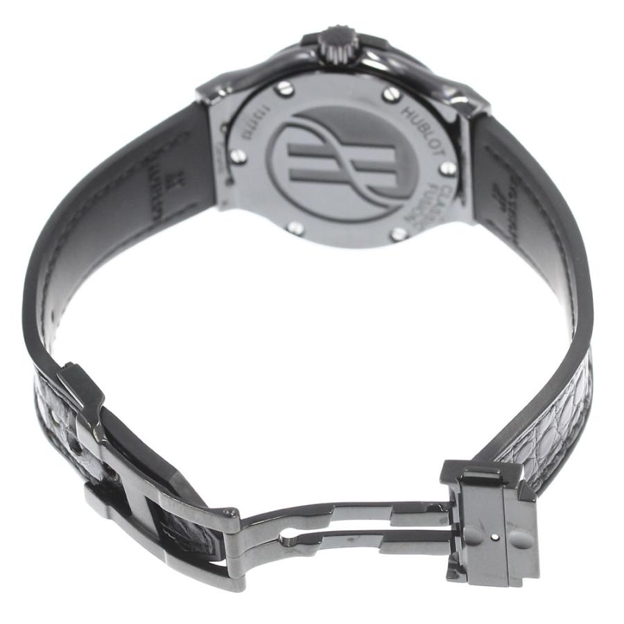 ☆良品★箱・保証書付き【HUBLOT】ウブロ クラシック フュージョン ブラックマジック ダイヤベゼル 581.CM.1171.LR.1104 レディース_662067【ev20】 HUBLOT（ウブロ） ☆良品☆箱・保証書付き【HUBLOT】ウブロ クラシック