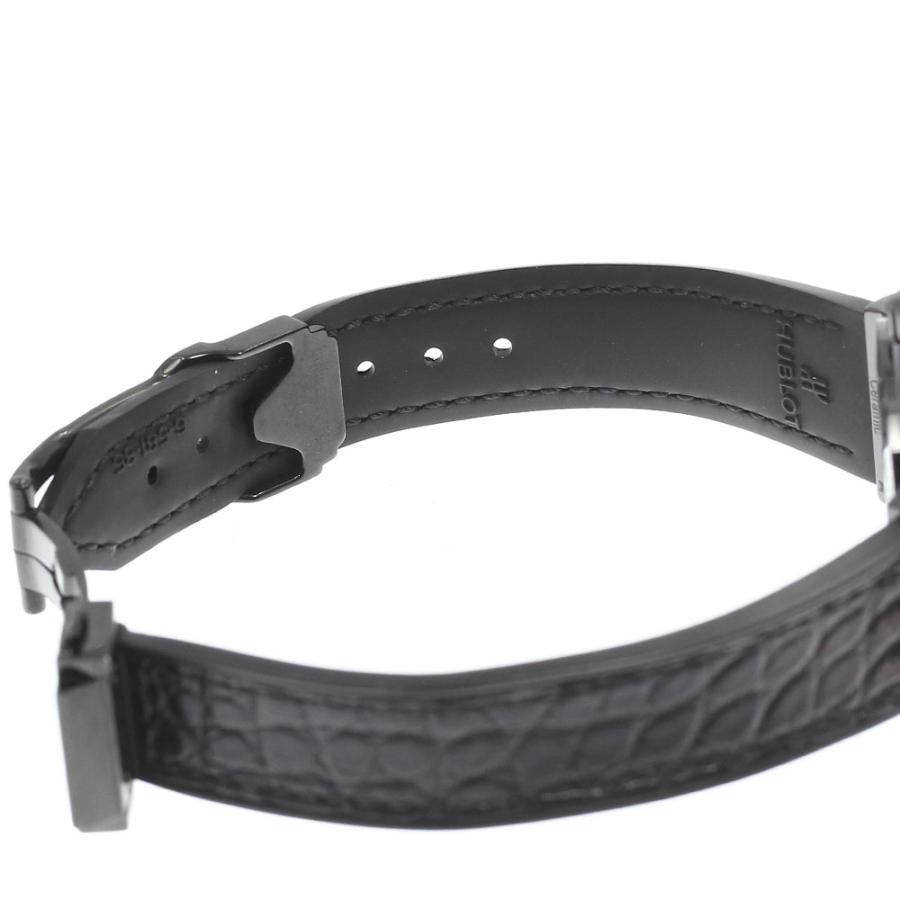 ☆良品★箱・保証書付き【HUBLOT】ウブロ クラシック フュージョン ブラックマジック ダイヤベゼル 581.CM.1171.LR.1104 レディース_662067【ev20】 HUBLOT（ウブロ） ☆良品☆箱・保証書付き【HUBLOT】ウブロ クラシック
