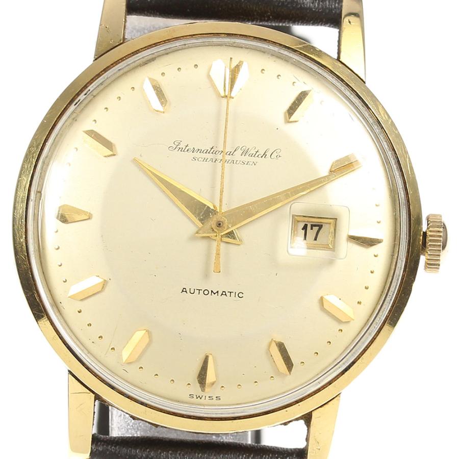 IWC SCHAFFHAUSEN】IWC K18YG オールドインター cal.8531 デイト 自動 