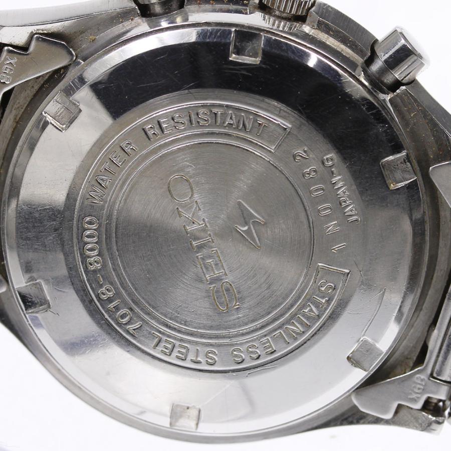 SEIKO 自動巻きクロノグラフ 7018-8000 楽天市場】セイコー クロノグラフ 7018-8000 メンズ 腕時計 SS