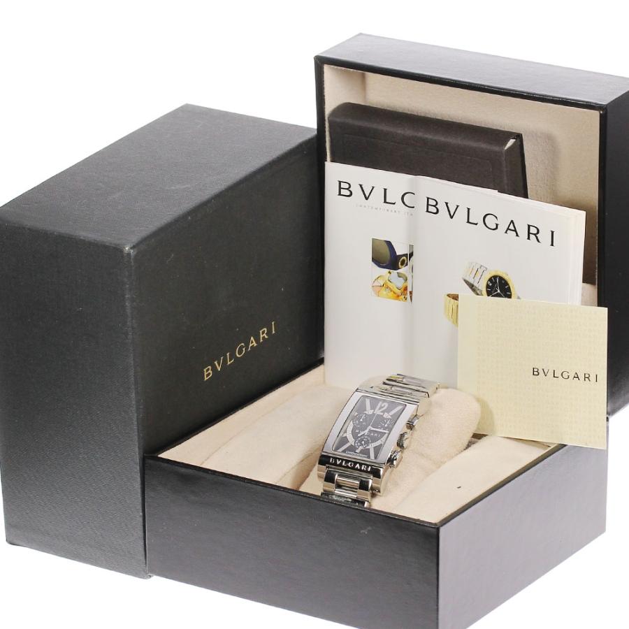 BVLGARI ☆箱・保証書付き【BVLGARI】ブルガリ レッタンゴロ クロノ 