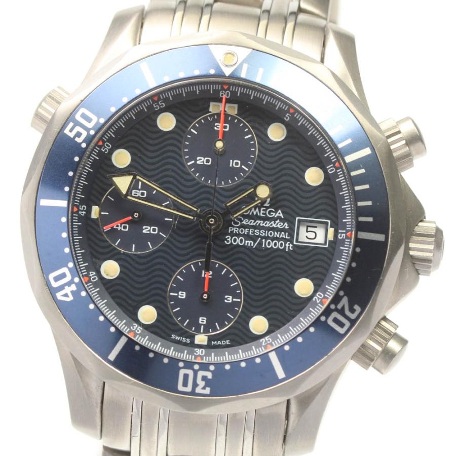 ☆訳あり【OMEGA】オメガ シーマスター300 クロノグラフ 2298.80 自動巻き メンズ【ev20】 OMEGA（オメガ） ☆訳あり【OMEGA】オメガ シーマスター300 クロノ