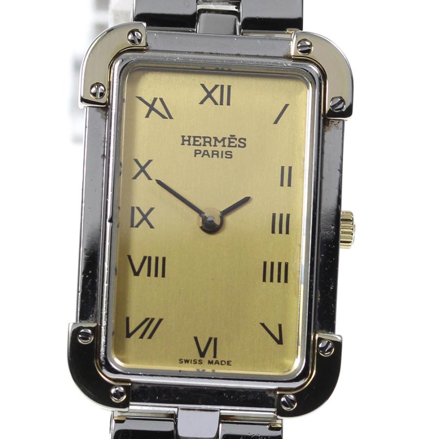 HERMES】エルメス クロアジュール CR1.240 クォーツ レディース 