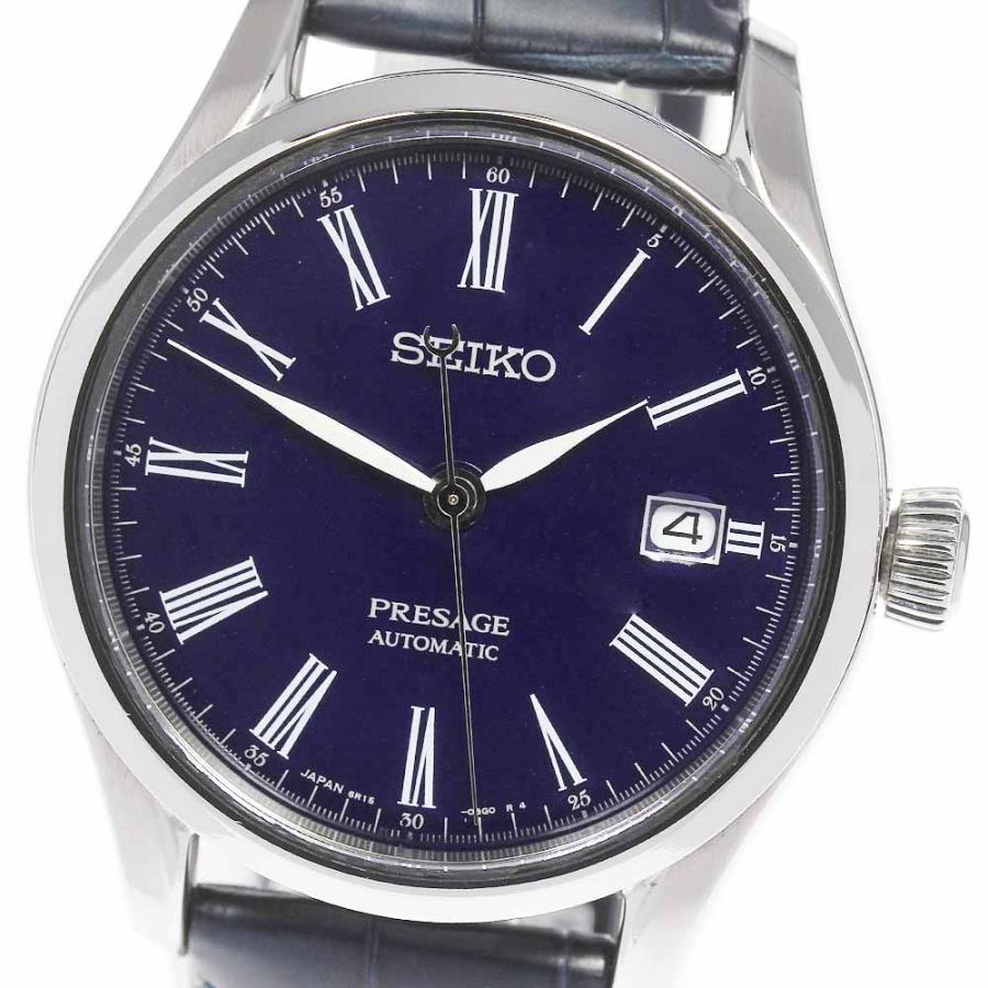☆良品☆保証書付き【SEIKO】セイコー プレザージュ 青琺瑯モデル 