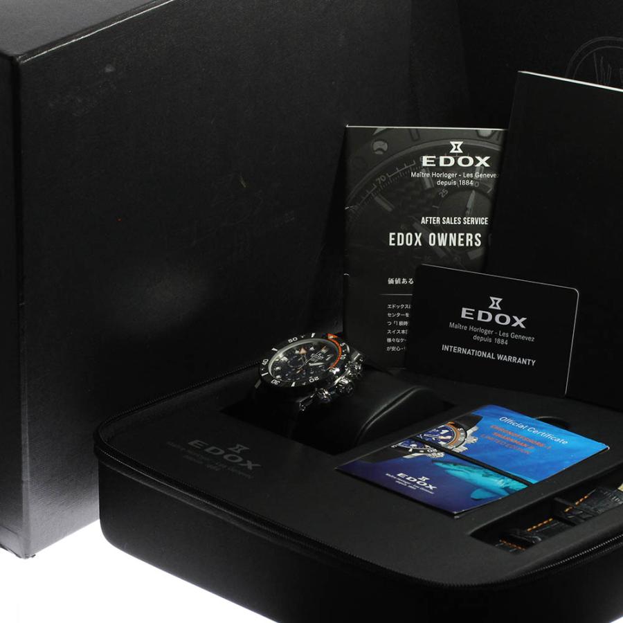 EDOX（エドックス） ☆美品☆箱・保証書付き【EDOX】エドックス クロノ 