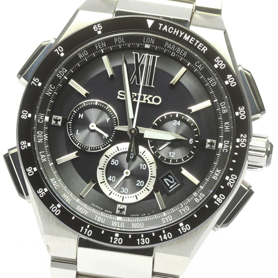 SEIKO クロノグラフ ブラック腕時計　セイコー　8B92-0AE0 SEIKO（セイコー） ☆美品【SEIKO】セイコー ブライツ フライト