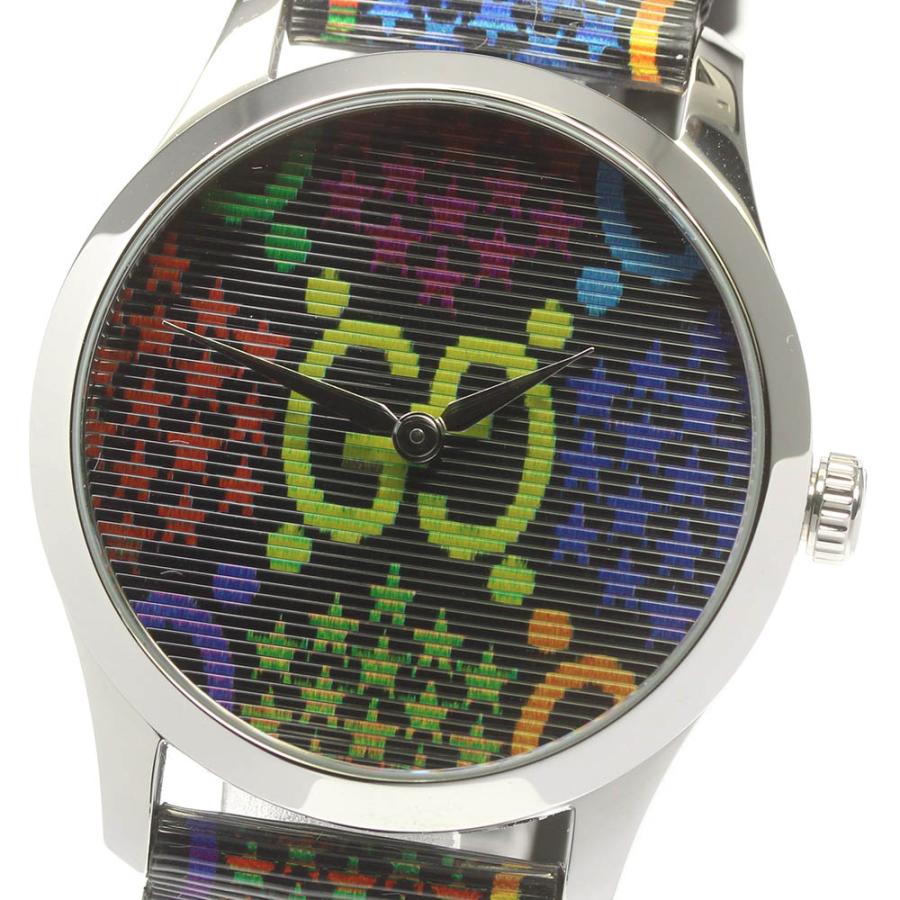 GUCCI クォーツ腕時計 カラフルリング付き GUCCI（グッチ） ☆美品☆箱付き【GUCCI】グッチ GGサイケデリック