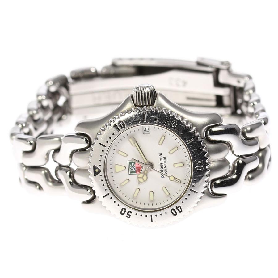 稼働 訳アリ TAG HEUER タグホイヤー S99.008M ホワイト TAG HEUER（タグ・ホイヤー） ☆保証書付き【TAG HEUER】タグホイヤー