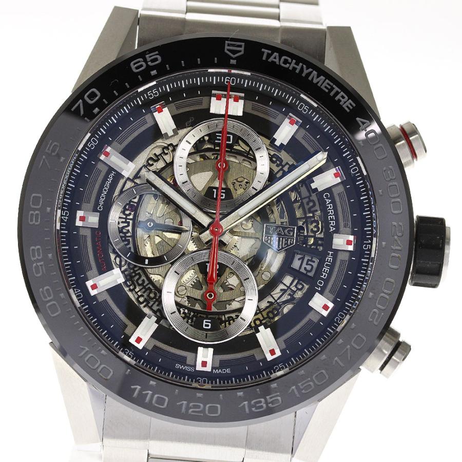 ☆美品【TAG HEUER】タグホイヤー カレラ クロノグラフ CAR2A1W-0 自動 