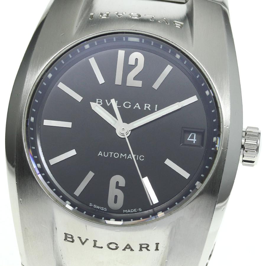 ブルガリ エルゴン EG35S 自動巻き デイト 黒 ボーイズ 時計 ブランド