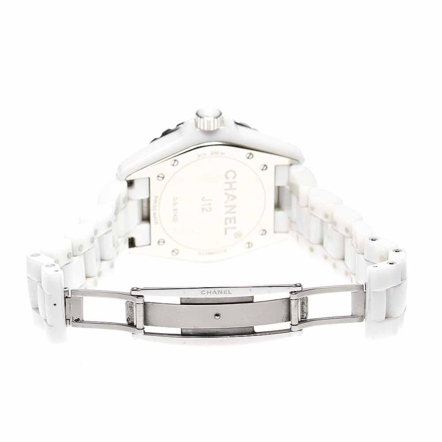 ☆良品★保証書付き【CHANEL】シャネル J12 白セラミック 8Pダイヤ H2423 自動巻き メンズ 【2210】【ev10】 CHANEL（シャネル） ☆良品☆保証書付き【CHANEL】シャネル J12 白